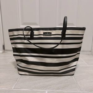 Kate Spade Large Stripe Tote Bag - Like New!